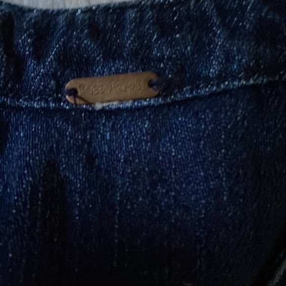 Free People Neapolitan Dreams Denim Tunic s - Picture 5 of 6